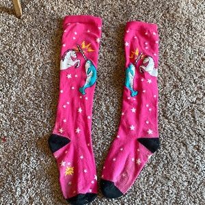 Narwhal vs unicorn socks